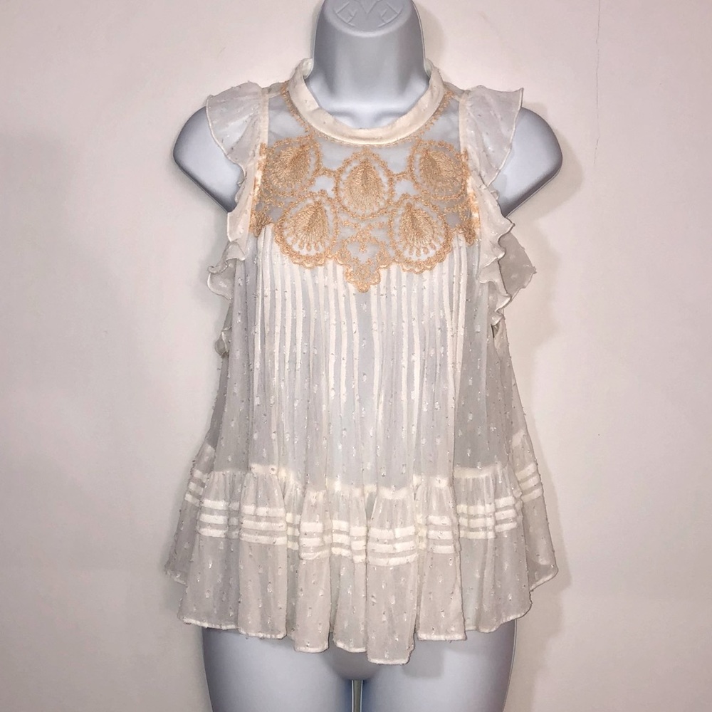 Free People babydoll blouse
